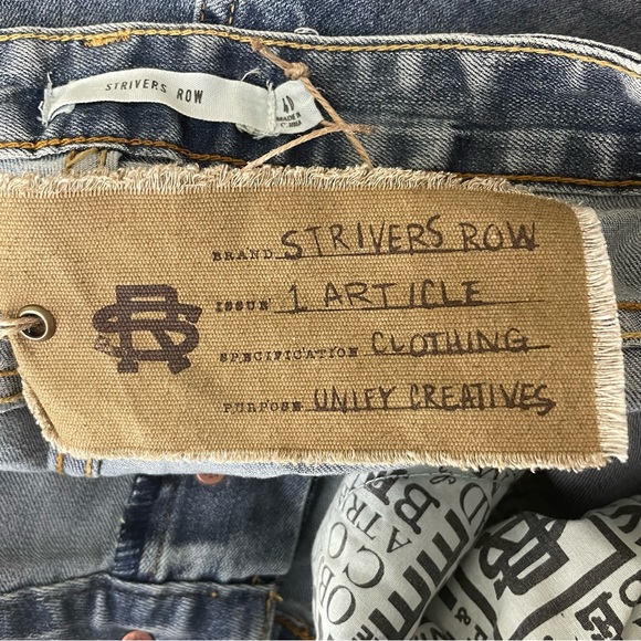 STRIVERS ROW NWT MEN’S SUGAR MAPLE DISTRESSED BLUE DENIM JEANS 40 - Picture 11 of 16